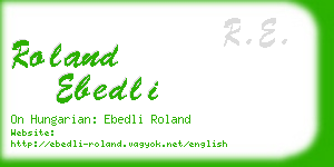 roland ebedli business card